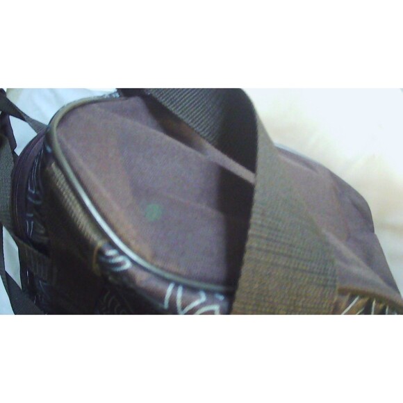 17x9x10" Addidas Floral Print Duffle Bag Black and White - Picture 4 of 8